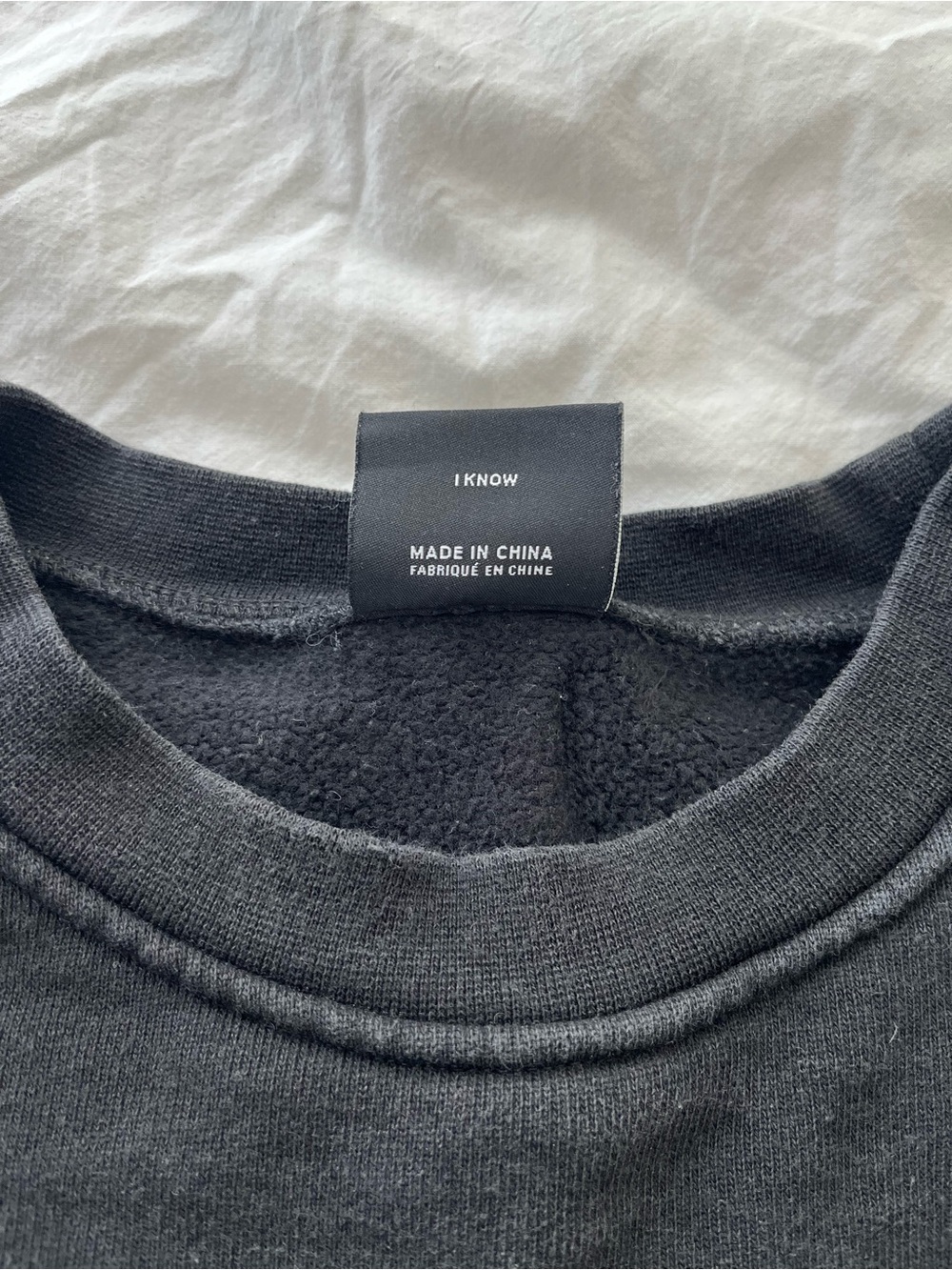 Dime Classic Small Logo Crewneck in Black - Picture 5 of 8